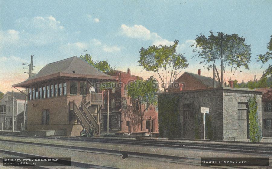 Postcard: Tower 65 and Power House, Boston & Albany Railroad, Chatham, New York